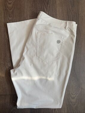 G/FORE Men’s Off-White Performance Straight Pants 36x32